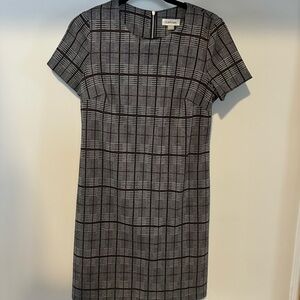 Calvin Klein Black Plaid Women's Dress size 12
